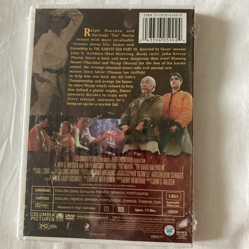 BRAND NEW The Karate Kid Part III (DVD 1989) Movie Action Classic Ralph Macchino