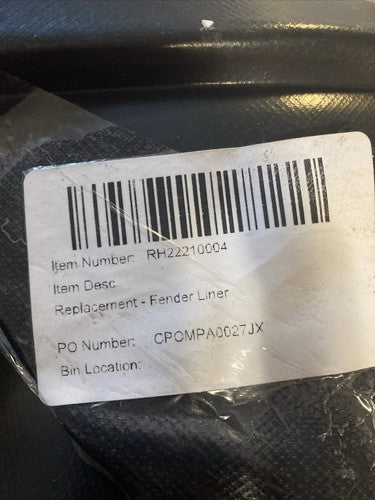 Front Driver Side Fender Liner 2016 2017 Hyundai Elantra GT Plastic RH22210004