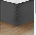 NEW Knit2Fit Full/Queen Box Spring Cover Ember Grey Gray Diamond 59â x 79â x 9â