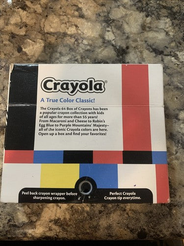 RARE Crayola Crayons Poptism Special Edition 2017 64 Colors Built In Sharpener
