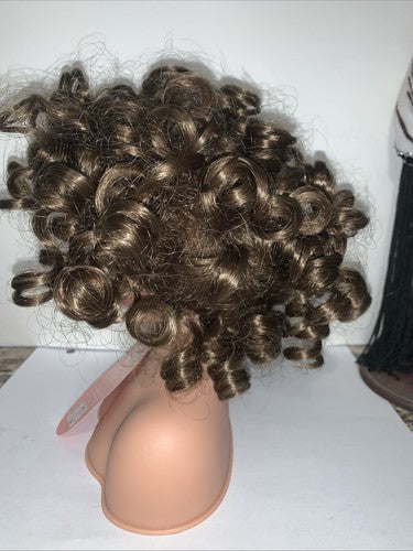 NEW Monique Collection Dottie Doll Wig Light Brown Size 12 13 Curly Ringlets