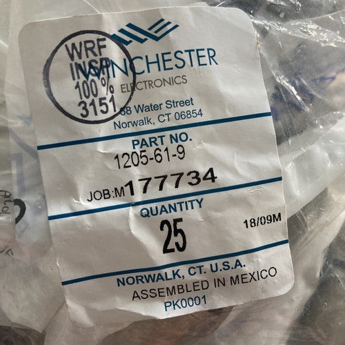 1 KINGS WINCHESTER ELECTRONICS 1205-61-9  N Type Straight Crimp Male 11 Hz