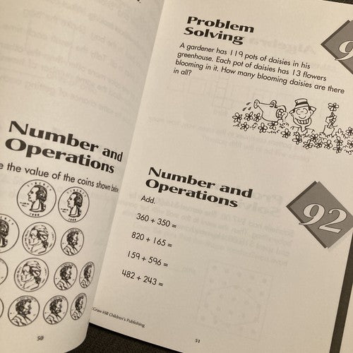 Daily Warm Ups Math Problems & Puzzles Grade 2 Paperback Work Book Paperback