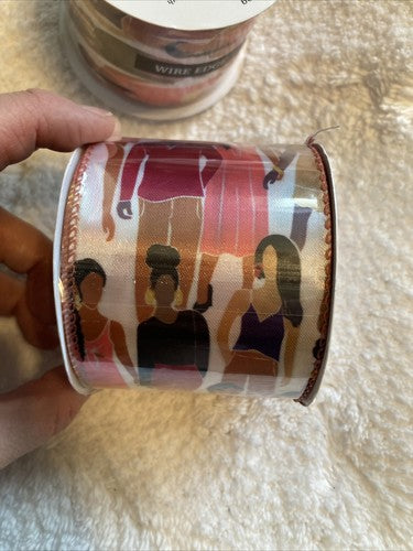 3 Wired Ribbon 2 1/2â 2.5 In People Women Men Black History Month One Together