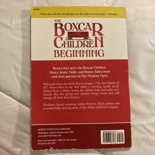 BOOK: The Boxcar Children Beginning ï¿¼2012 By Patricia MacLachlan Newberry Medal