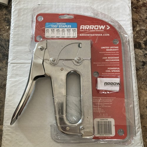 NEW Arrow Fastener T50 Steel Heavy-Duty Professional Staple Gun Genuine