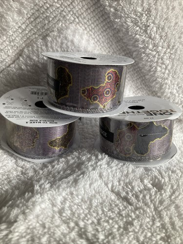 3 Wired Ribbon 1 1/2â 1.5 Inch Africa Black History Month One Together Lavender