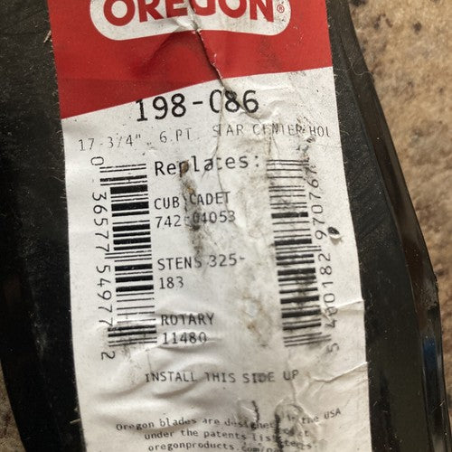 3-Pack Oregon 198-086 Lawn Mower Blade 17-3/4â Cub Cadet 74204053 Stens Rotary
