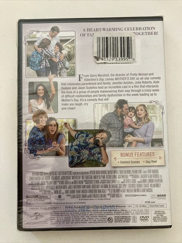 BRAND NEW ~ Mother's Day DVD Jennifer Anniston Kate Hudson Julia Roberts Movie