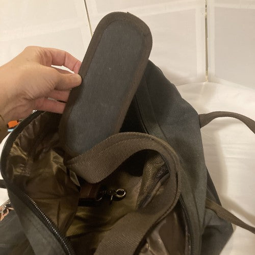 Menâs Travel Duffel Bag Waterproof Canvas Genuine Leather Weekend Bag Large Grey