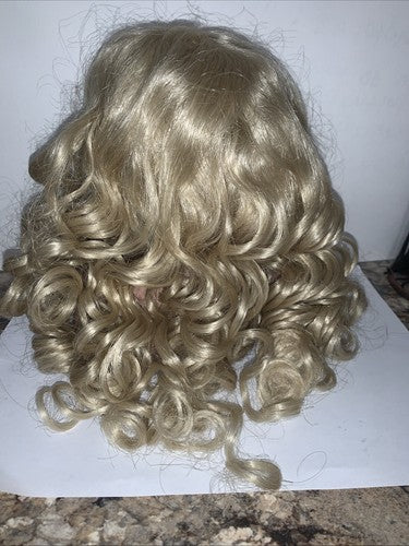 New Vintage Kemper Doll Wig Tess 14-15 Blonde Curly Long TE14PB Reborn Dolls