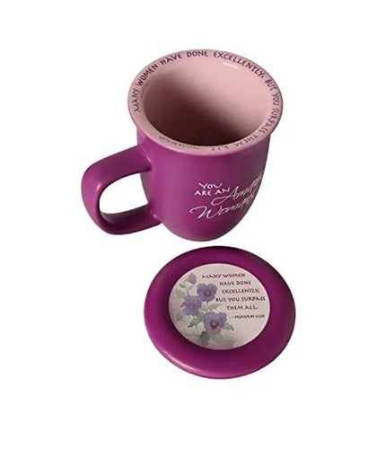 NEW Amazing Woman 14Oz Mug And Coaster/lid Ceramic Large Coffee Or Tea Cup Dusky