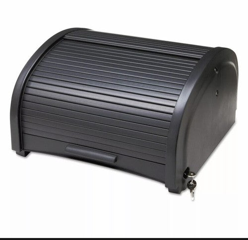 Rubbermaid Commercial Locking Security Hood 17 3/4" x 10 3/10" Black 9T86BLA