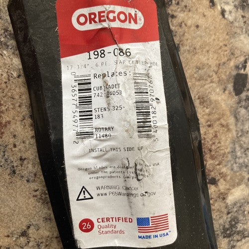 3-Pack Oregon 198-086 Lawn Mower Blade 17-3/4â Cub Cadet 74204053 Stens Rotary