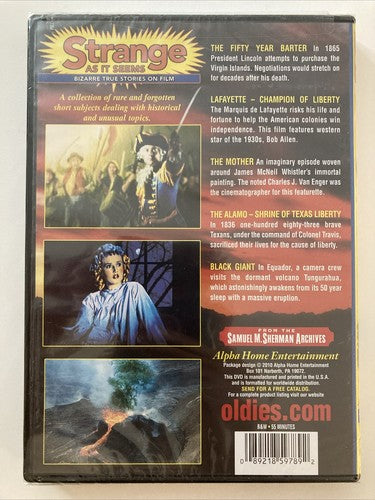 BRAND NEW Strange As It Seems - Bizarre True Stories On Film (DVD) True Stories