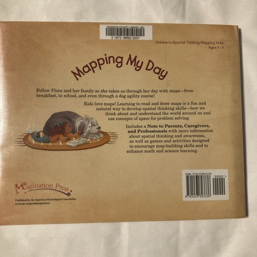 BOOK Mapping My Day by Julie Dillemuth (2017, Hardcover) Used Ex Library Slip