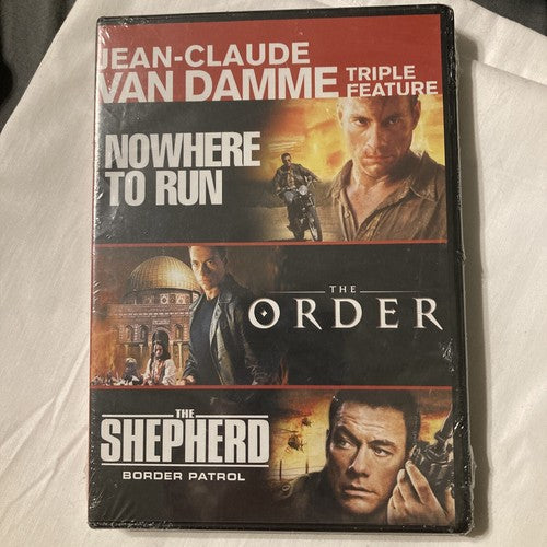 Jean-Claude Van Damme Triple Feature (DVD) Nowhere To Run The Order The Shepard