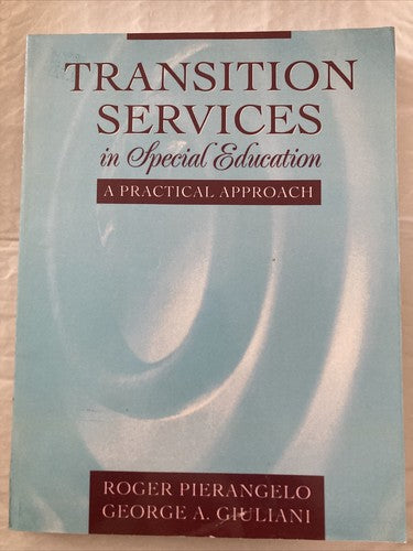 BOOK: Transition Services in Special Education A Practical Approach Giuliani
