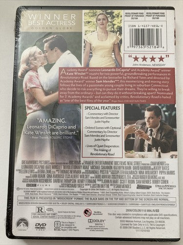 BRAND NEW Revolutionary Road (DVD, 2008) Leonardo DiCaprio, Kate Winslet Movie