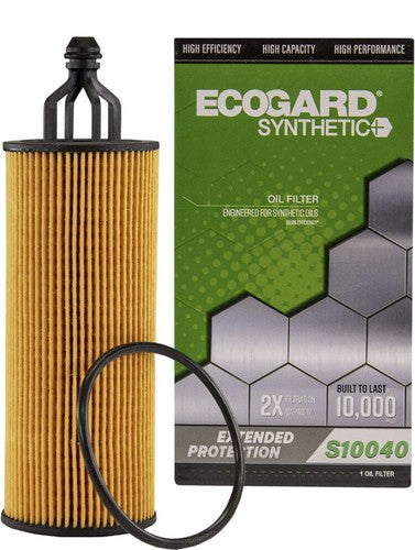 ECOGARD S10040 Premium Cartridge Engine Oil Filter for Synthetic Oil Fits Jeep