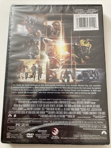 BRAND NEW Transformers: Revenge of the Fallen (DVD 2009) Movie Automotive Robots