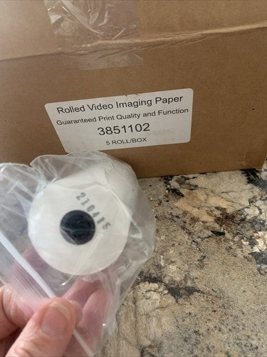 NEW 5 Rolls Rolled Video Imaging Paper size 110 x 20 Print Media 3851102 Box/5