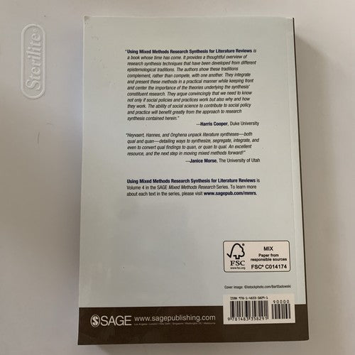 BOOK: Using Mixed Methods Research Synthesis for Literature Reviews Heyvaert
