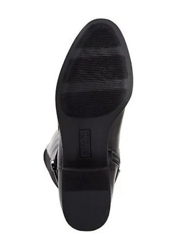 ALFANI Womens Black Arch Support Kallumm Block Heel Zip-Up Riding Boot 7 M