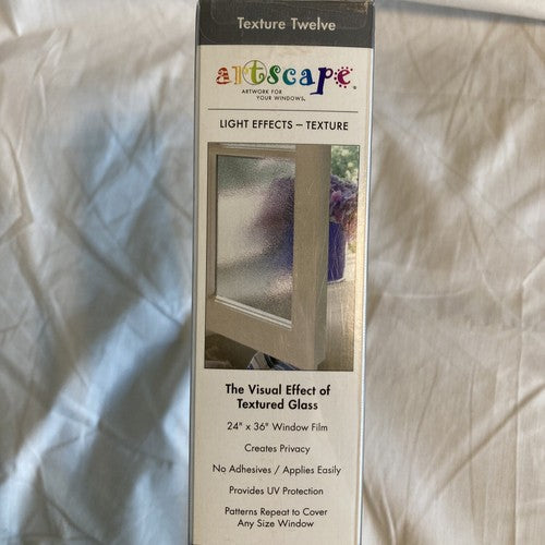 NEW Artscape Texture Window Film Stained Etched Glass Look 24â x 36â Texture 12