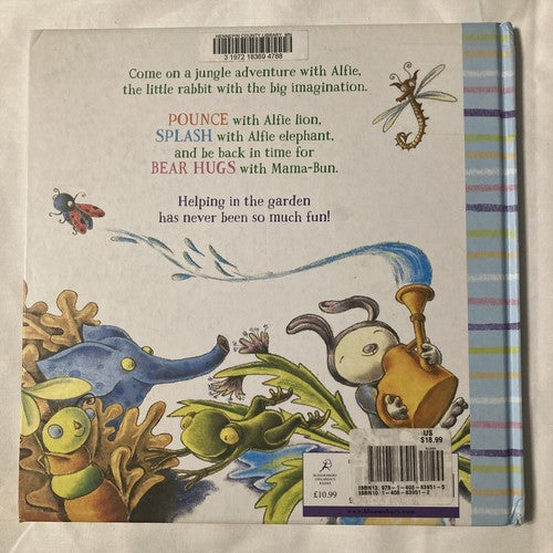 BOOK Alfie in the Garden by Debi Gliori (2014, Picture Book) Hardcover Used