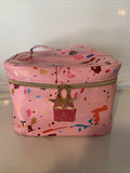 Jeffree Star Jawbreaker Cosmetics Makeup Travel Bag  ð Pink Gold Zipper