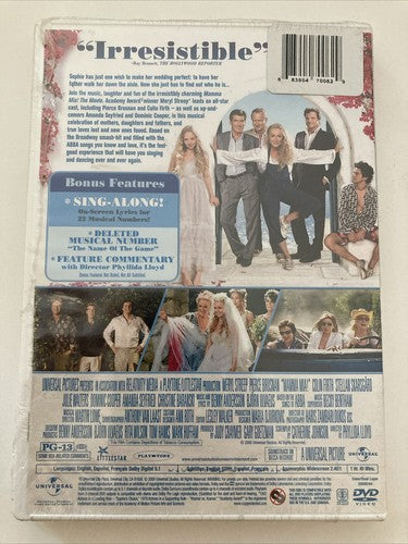 BRAND NEW ~ Mamma Mia The Movie DVD 2009 Widescreen Amanda Seyfried & Bronson