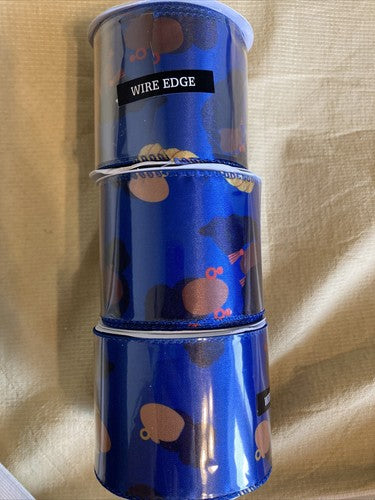 3 Wired Ribbon 2 1/2â 2.5 In Hair People Blue Black History Month One Together
