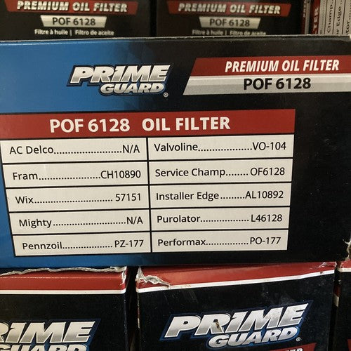 NEW PRIME GUARD Premium Engine Oil Filter-DIESEL Turbo Part# POF6128 POF 6128
