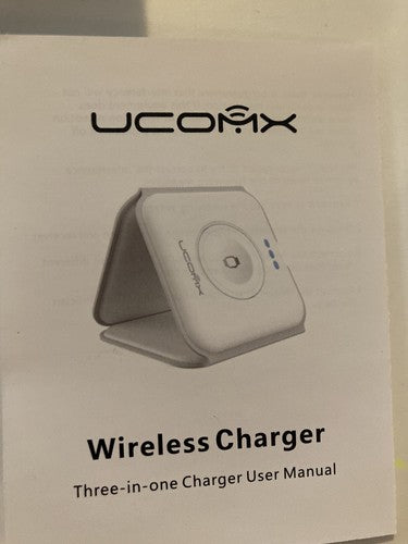 BRAND NEW UCOMX Nano 3 in 1 Wireless Charger iPhone Magnetic Foldable Charging