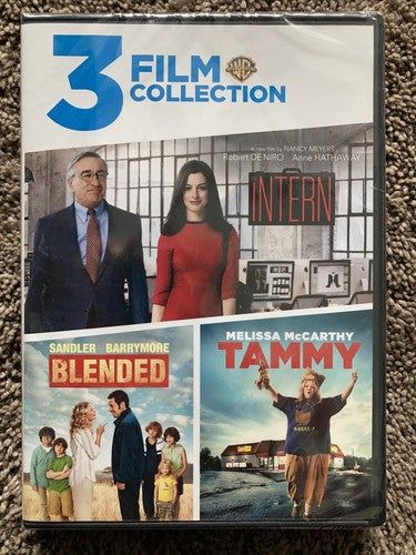 3 Film Collection: The Intern / Tammy / Blended (DVD) McCarthy Hathaway Sandler