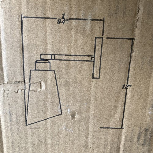 Kenroy 93630BL Alvar Collection Two-Tone One Light Wall Sconce Black Gold