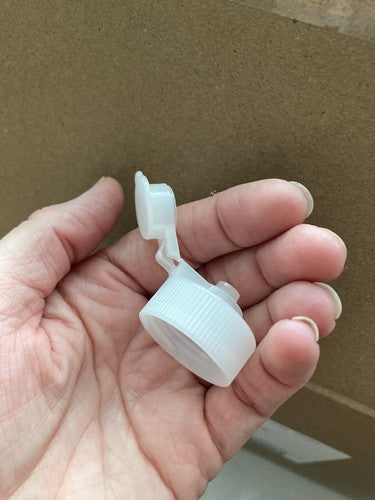 2-pack Squeeze 32 oz Sauce HDPE Plastic Cylinder Bottles White Flip Top Cap