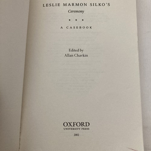 BOOK: Leslie Marmon Silko's Ceremony A Casebook Criticism Allan Chavkin