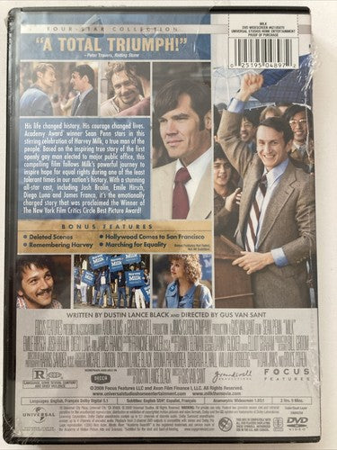 BRAND NEW ~ Milk (DVD, 2008) Sean Penn James Franco Based On A True Story Movie