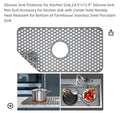 NEW Silicone Sink Protector Kitchen Mat 24.5âx12.9âSilicone Raised Bottom Grid