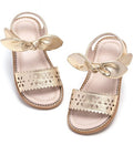 NWT Size 7 Girls Gold Toddler 7M Sandals Shoes   Flower Girl Wedding Sparkle