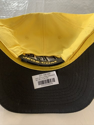 ð¥JEGS High Performance Adjustable Cap Hat *NICE* Fast Ship!!! Black Yellowð¥