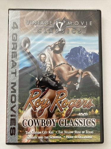 BRAND NEW DVD Roy Rogers Cowboy Classics DVD 1940s Vintage 4 Movie Classics