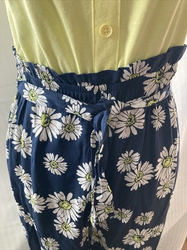 Fashion Jumpsuit XXL 2XG 18 Kid Teen Wonder Nation Yellow Daisy Tie Waist 1 PCs