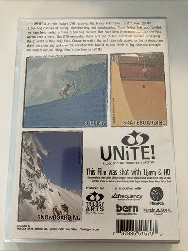 BRAND NEW UNiTE A LOOK INTO THE TRILOGY Surf Team Film Snow & Skate Movie