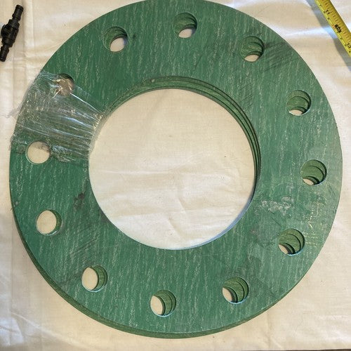 *NEW LOT OF 4* Paraseal 8-5/8" PIPE FLANGE GASKET 12 Bolt Holes 16-1/2â Wide