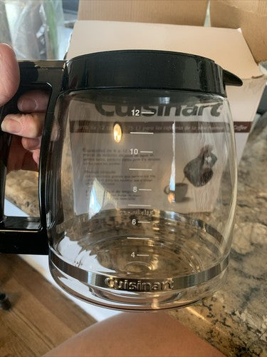 NEW Cuisinart DCC-1200PRC 12-Cup Replacement Glass Carafe Black Coffee
