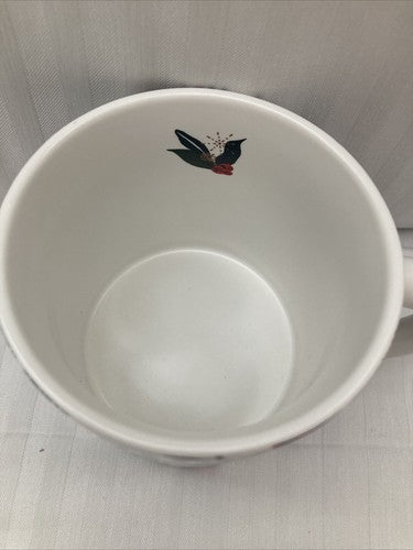 Set Of 2 2021 Starbucks PINECONES Holly Berry Holiday Christmas Mug Cup 12oz