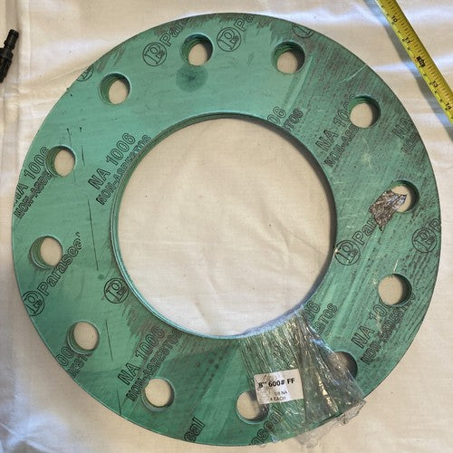 *NEW LOT OF 4* Paraseal 8-5/8" PIPE FLANGE GASKET 12 Bolt Holes 16-1/2â Wide